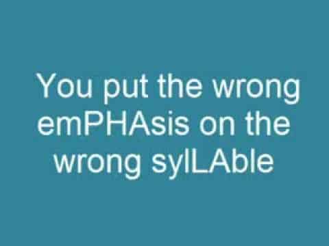 emphasis syilable